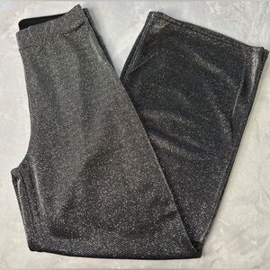 Windsor Black Sparkle Wide-Leg Pants Size Medium NWT